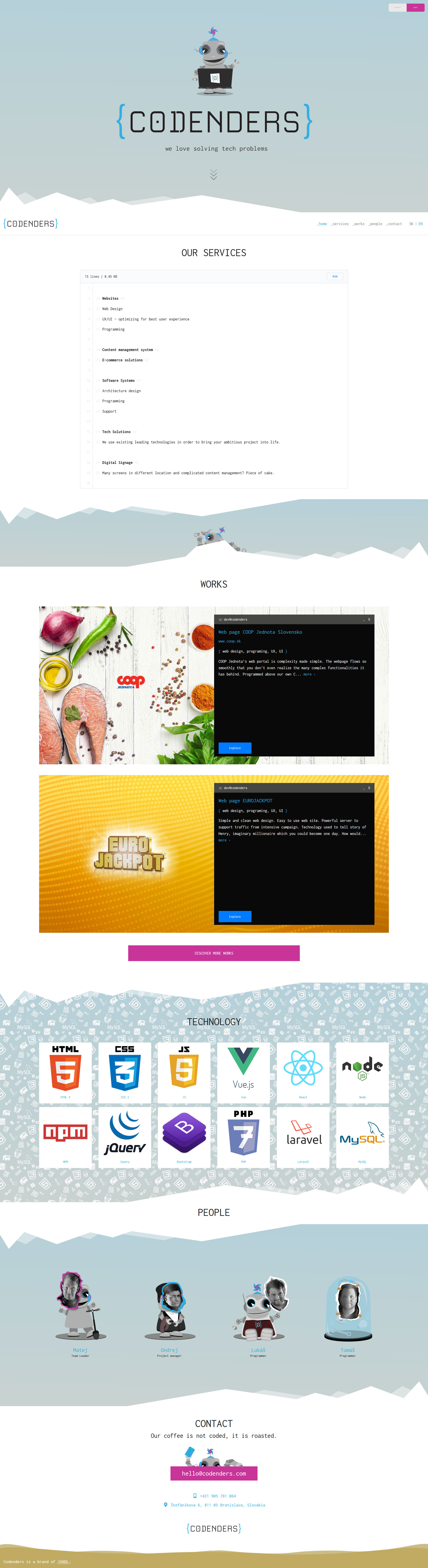 Home page