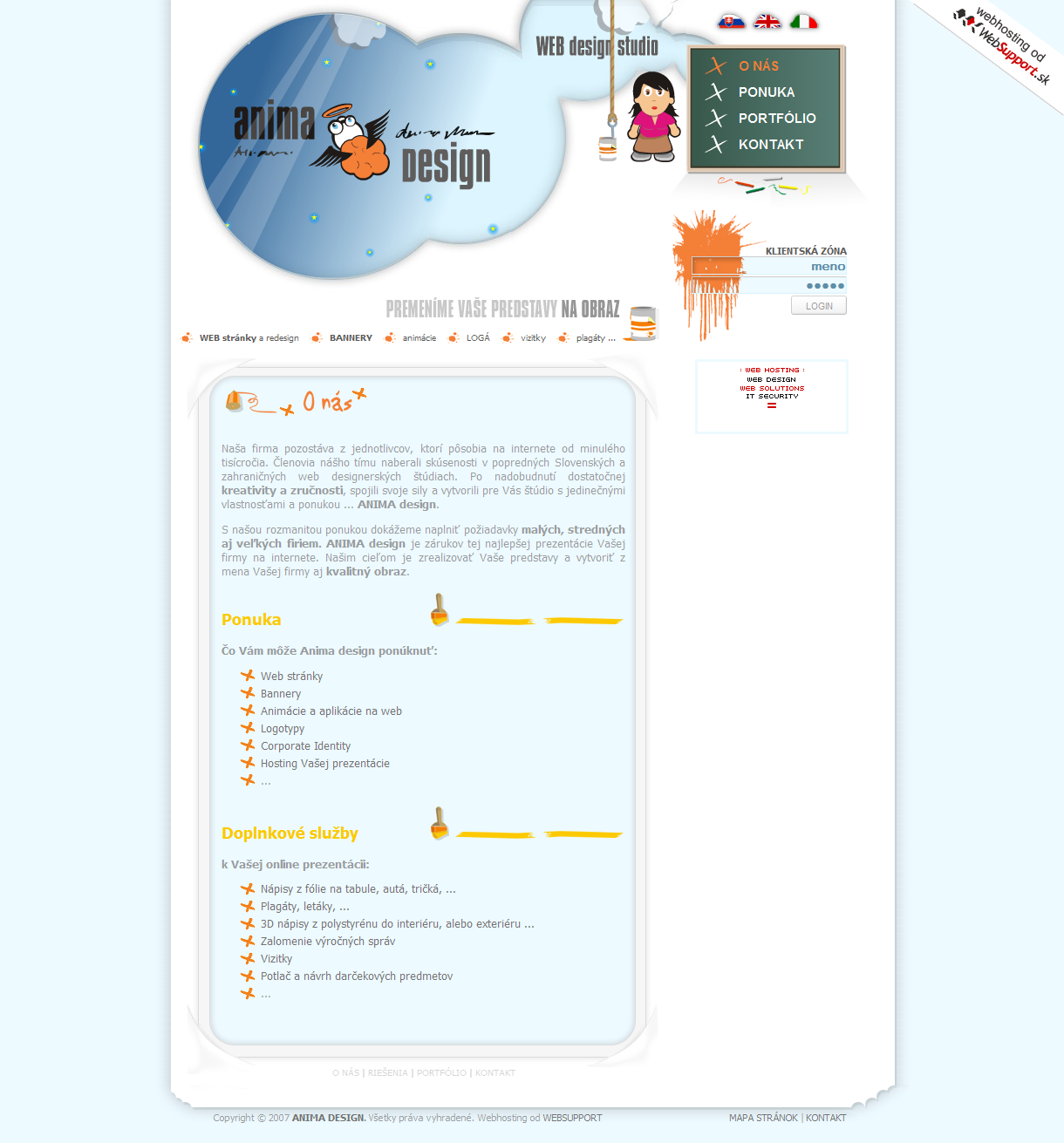 Home page