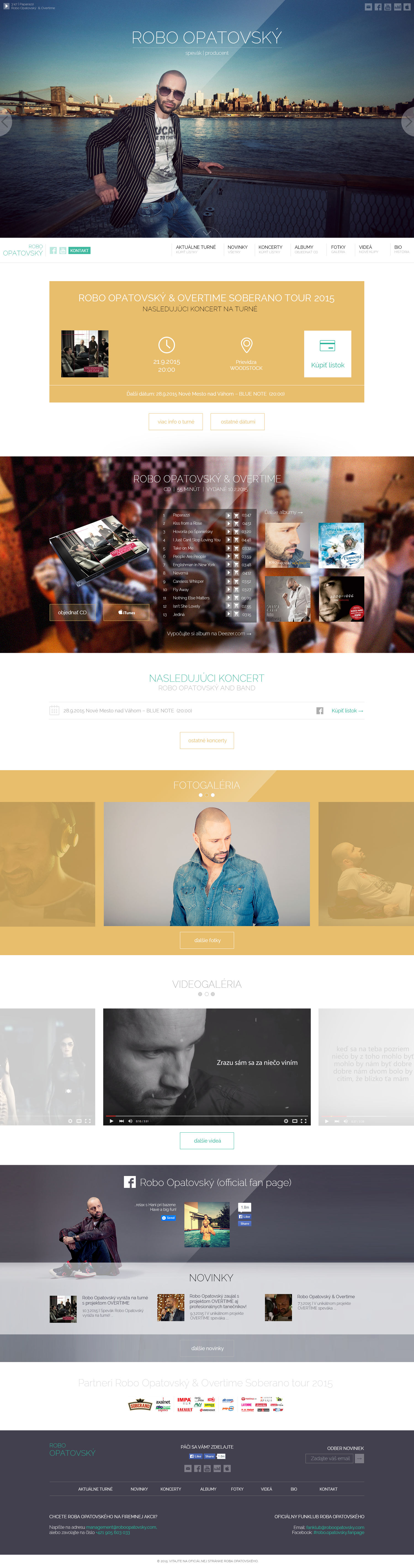 Home page: Desktop View